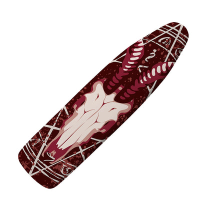 Goat Skull Pentagram Print Ironing Board Cover
