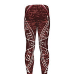 Goat Skull Pentagram Print Men's leggings