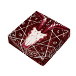 Goat Skull Pentagram Print Outdoor Seat Cushion Cover
