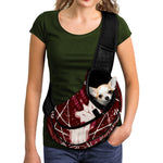 Goat Skull Pentagram Print Pet Sling Carrier