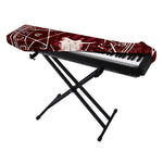 Goat Skull Pentagram Print Piano Keyboard Cover