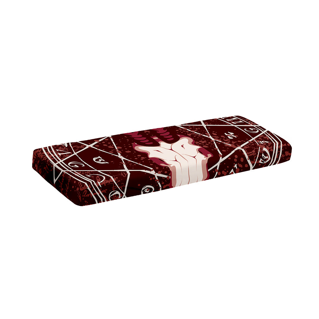 Goat Skull Pentagram Print Piano Keyboard Cover