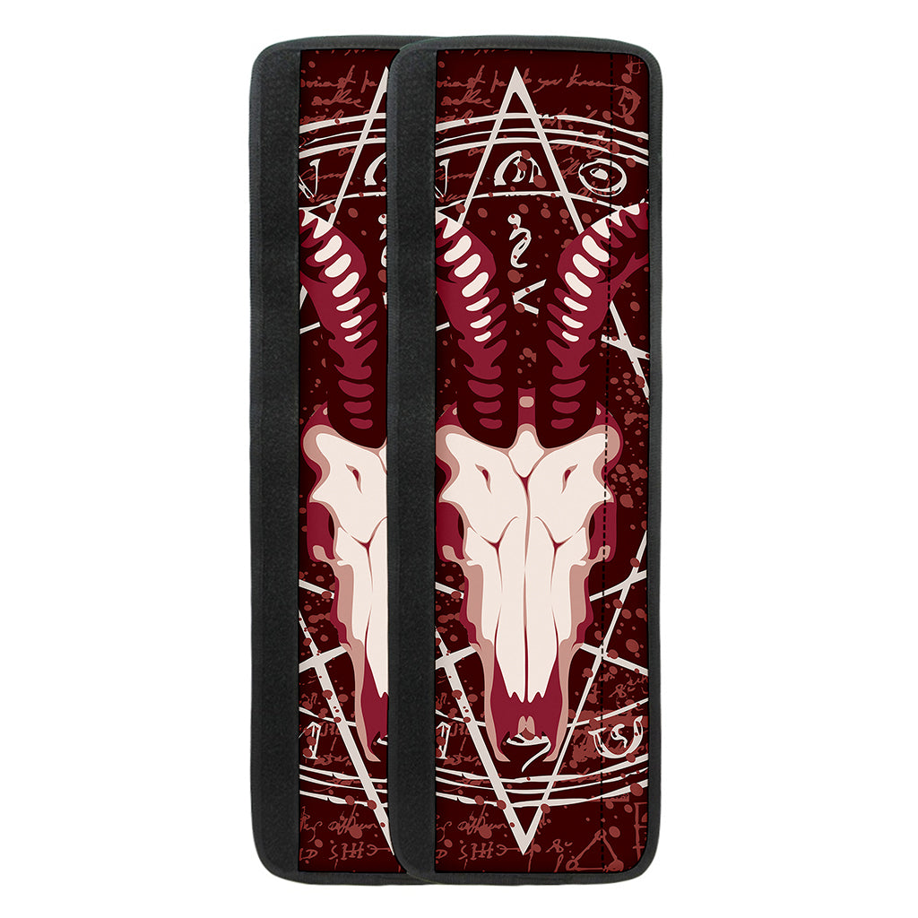 Goat Skull Pentagram Print Refrigerator Handle Covers