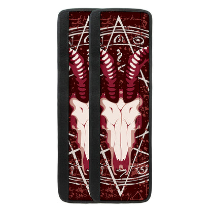 Goat Skull Pentagram Print Refrigerator Handle Covers