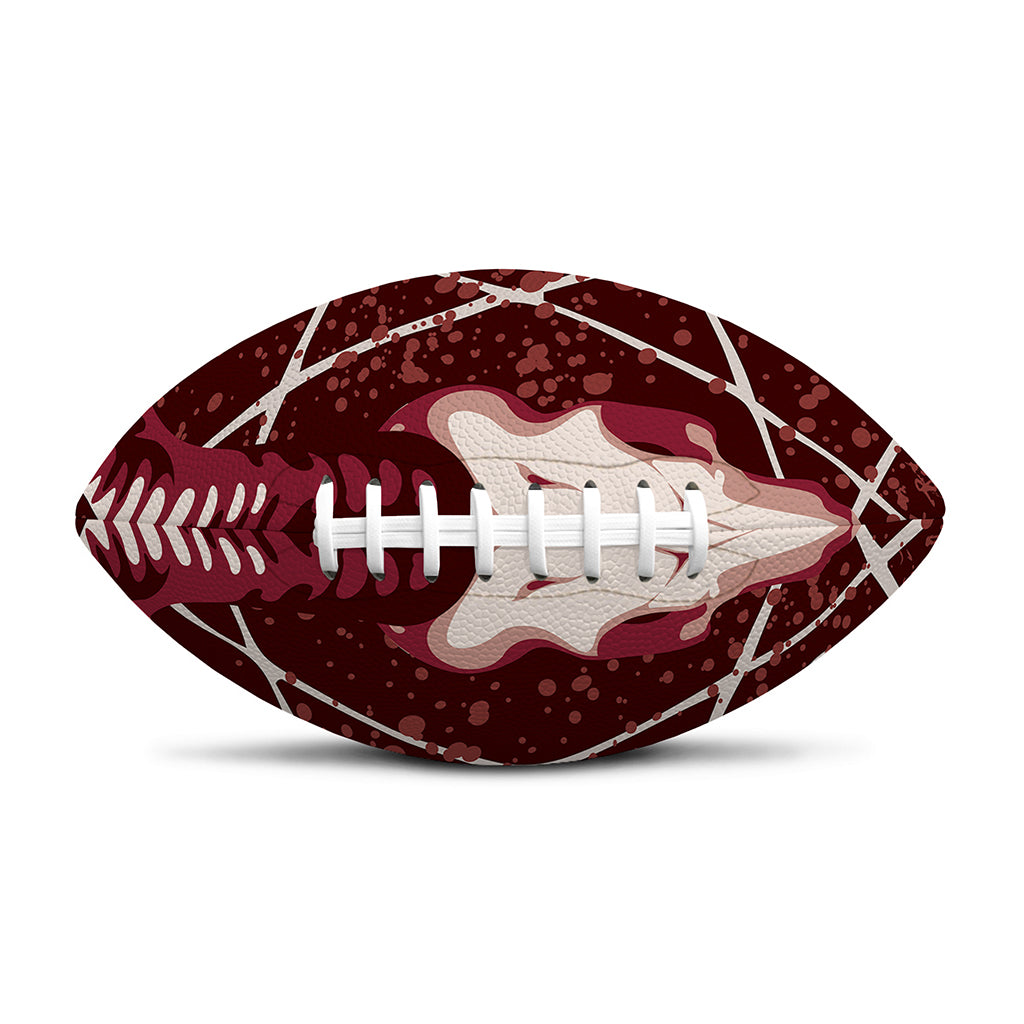 Goat Skull Pentagram Print Rugby Ball