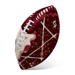 Goat Skull Pentagram Print Rugby Ball