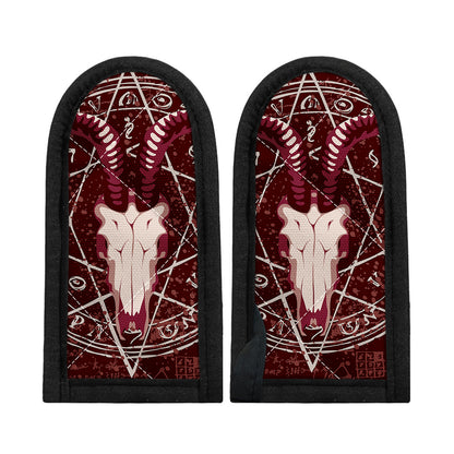Goat Skull Pentagram Print Skillet Handle Cover