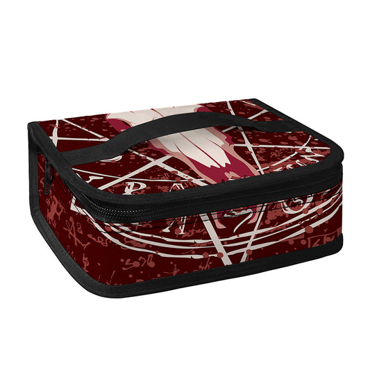Goat Skull Pentagram Print Small Lunch Bag