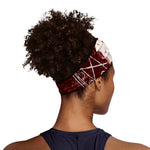 Goat Skull Pentagram Print Sports Headband