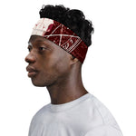 Goat Skull Pentagram Print Sports Headband