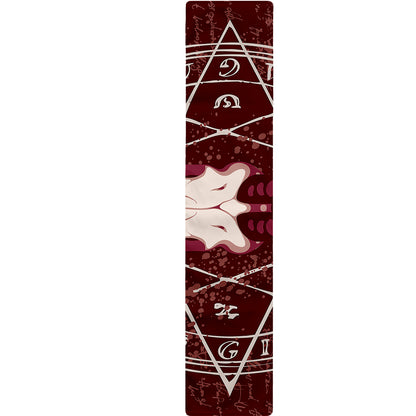 Goat Skull Pentagram Print Table Runner