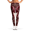 Goat Skull Pentagram Print Women's Leggings