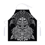 God Odin With Huginn And Muninn Print Adjustable Apron