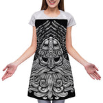 God Odin With Huginn And Muninn Print Adjustable Apron