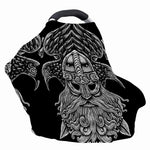 God Odin With Huginn And Muninn Print Baby Seat Cover