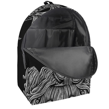 God Odin With Huginn And Muninn Print Backpack