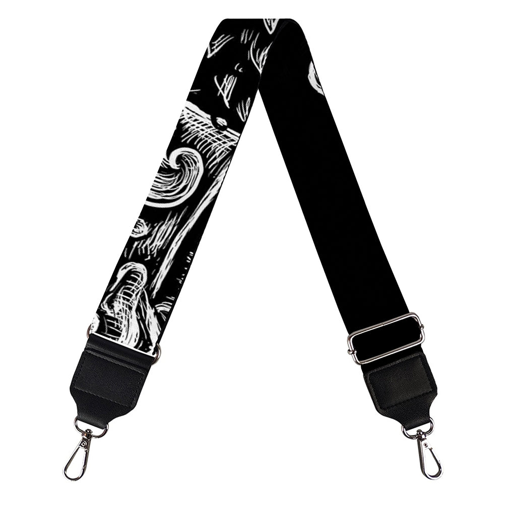 God Odin With Huginn And Muninn Print Bag Strap