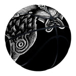 God Odin With Huginn And Muninn Print Basketball