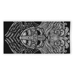 God Odin With Huginn And Muninn Print Beach Towel