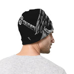 God Odin With Huginn And Muninn Print Beanie