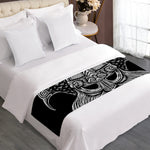 God Odin With Huginn And Muninn Print Bed Runner