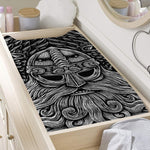 God Odin With Huginn And Muninn Print Changing Pad Cover