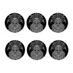 God Odin With Huginn And Muninn Print Coaster Set
