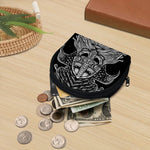 God Odin With Huginn And Muninn Print Coin Purse