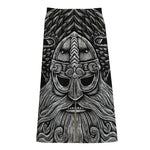 God Odin With Huginn And Muninn Print Cotton Front Slit Maxi Skirt