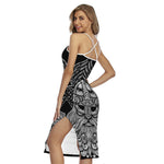God Odin With Huginn And Muninn Print Cross Back Cami Dress