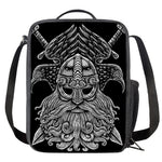 God Odin With Huginn And Muninn Print Crossbody Lunch Bag