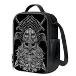 God Odin With Huginn And Muninn Print Crossbody Lunch Bag