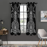 God Odin With Huginn And Muninn Print Curtain