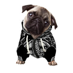 God Odin With Huginn And Muninn Print Dog Zip Up Hoodie