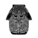 God Odin With Huginn And Muninn Print Dog Zip Up Hoodie