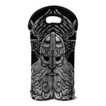 God Odin With Huginn And Muninn Print Double Neoprene Wine Tote
