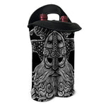 God Odin With Huginn And Muninn Print Double Neoprene Wine Tote