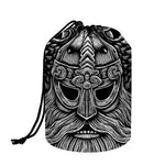 God Odin With Huginn And Muninn Print Drawstring Makeup Bag