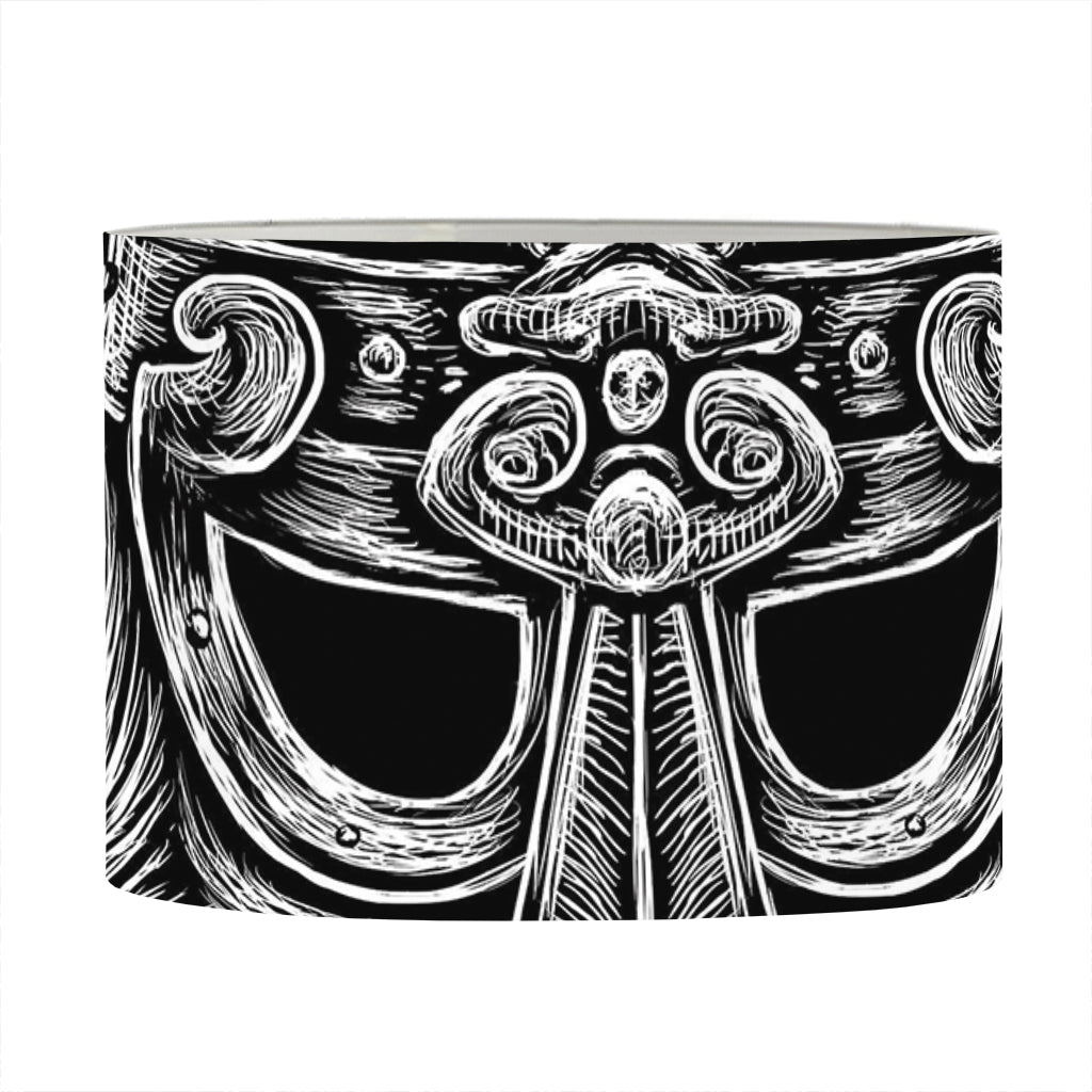 God Odin With Huginn And Muninn Print Drum Lamp Shade