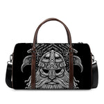 God Odin With Huginn And Muninn Print Duffle Bag