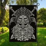 God Odin With Huginn And Muninn Print Garden Flag