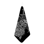 God Odin With Huginn And Muninn Print Hand Towel