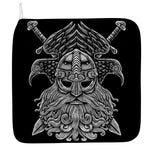 God Odin With Huginn And Muninn Print Hand Towel