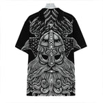 God Odin With Huginn And Muninn Print Hawaiian Shirt