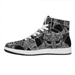 God Odin With Huginn And Muninn Print High Top Leather Sneakers