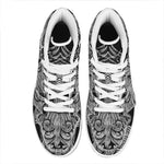 God Odin With Huginn And Muninn Print High Top Leather Sneakers
