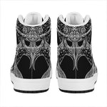 God Odin With Huginn And Muninn Print High Top Leather Sneakers