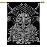 God Odin With Huginn And Muninn Print House Flag