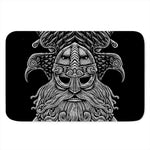 God Odin With Huginn And Muninn Print Indoor Door Mat