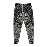 God Odin With Huginn And Muninn Print Jogger Pants